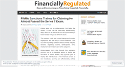 Desktop Screenshot of financiallyregulated.com